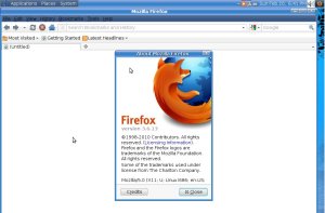 Screenshot of Firefox 3.6.13 running on BOSS Linux 3.1 Tejas